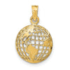 Gold Polished Globe Pendant