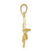Gold Polished Travel Pendants