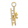 Gold Polished Travel Pendants