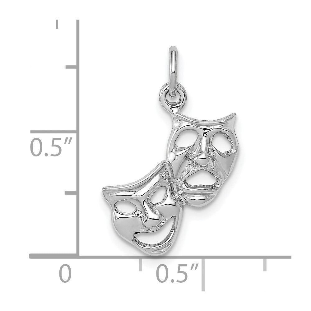 Gold Comedy/Tragedy Charm
