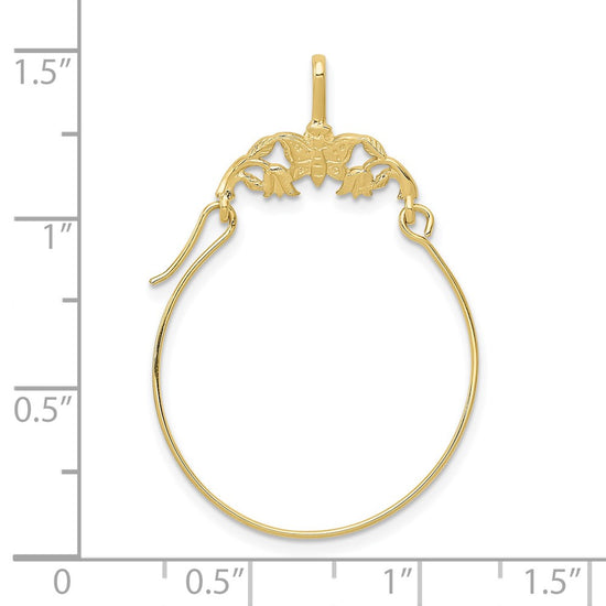 Gold Butterfly Charm Holder