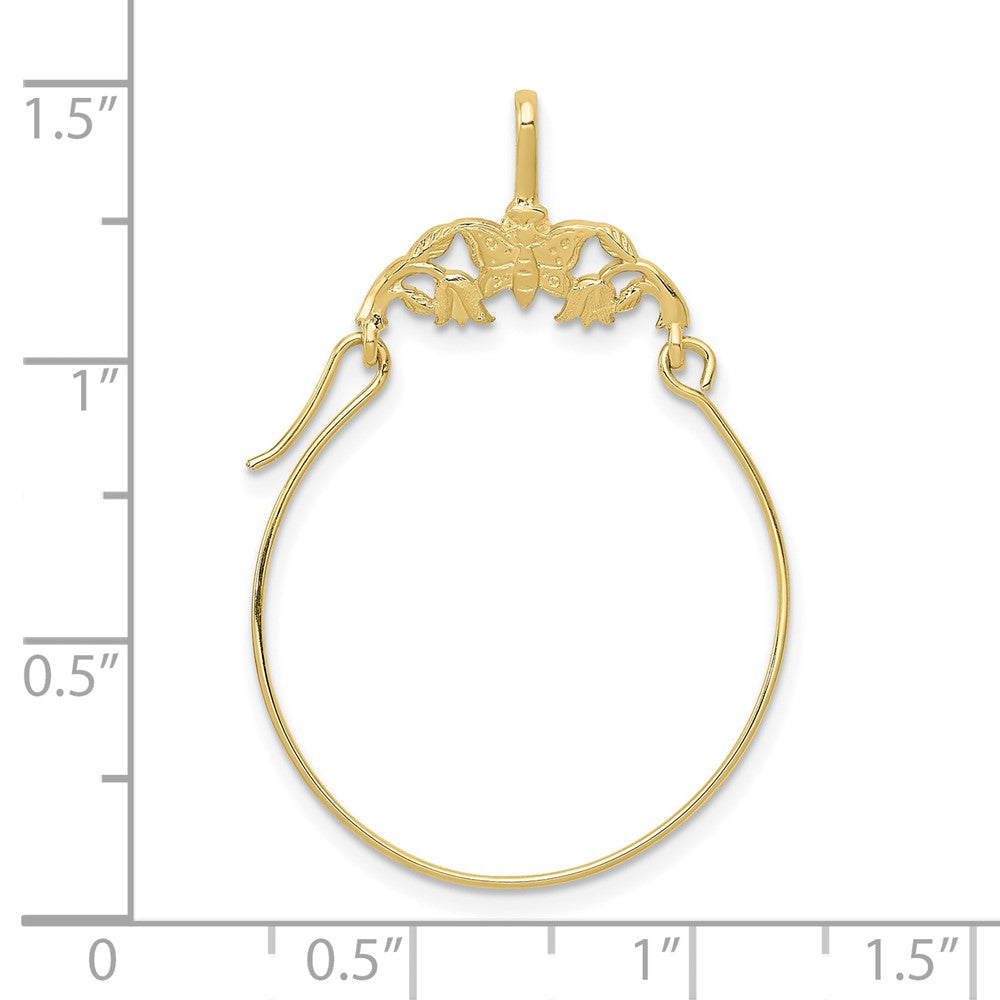 Gold Butterfly Charm Holder