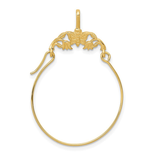 Gold Butterfly Charm Holder