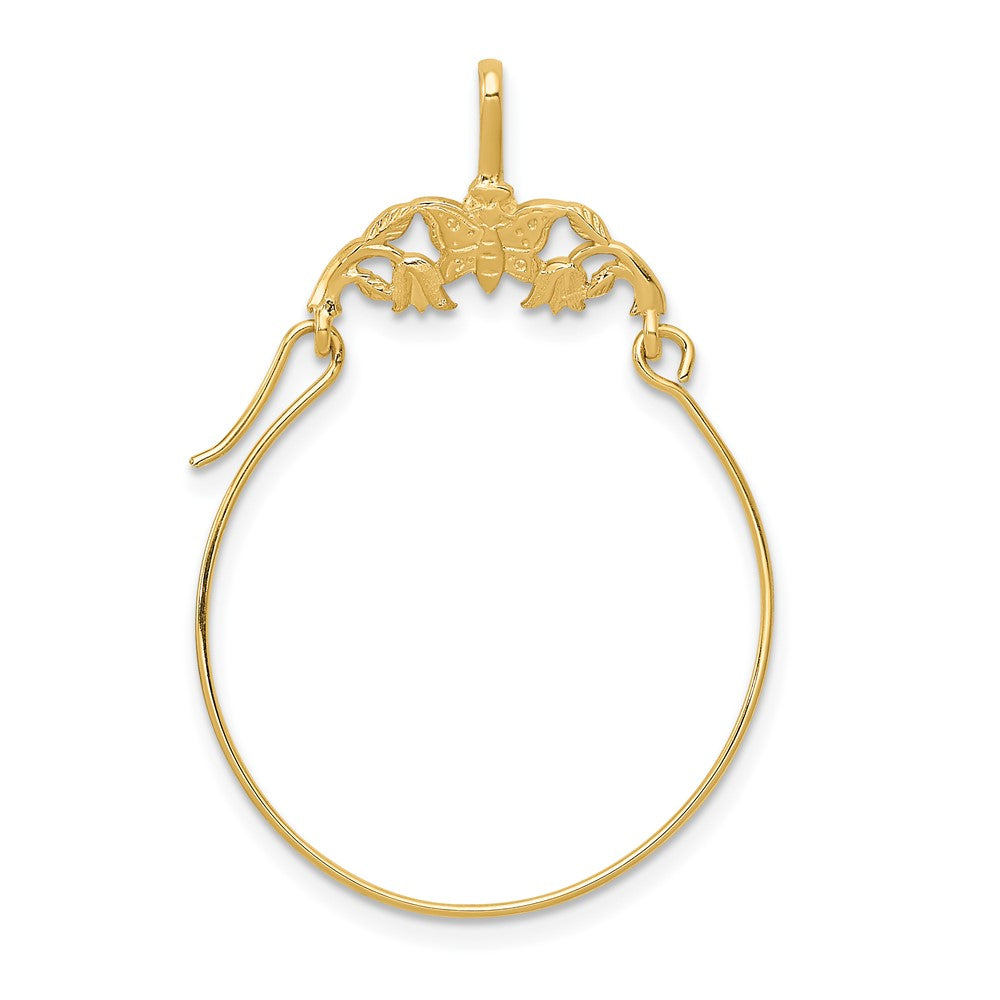 Gold Butterfly Charm Holder