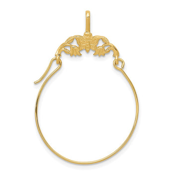 Gold Butterfly Charm Holder