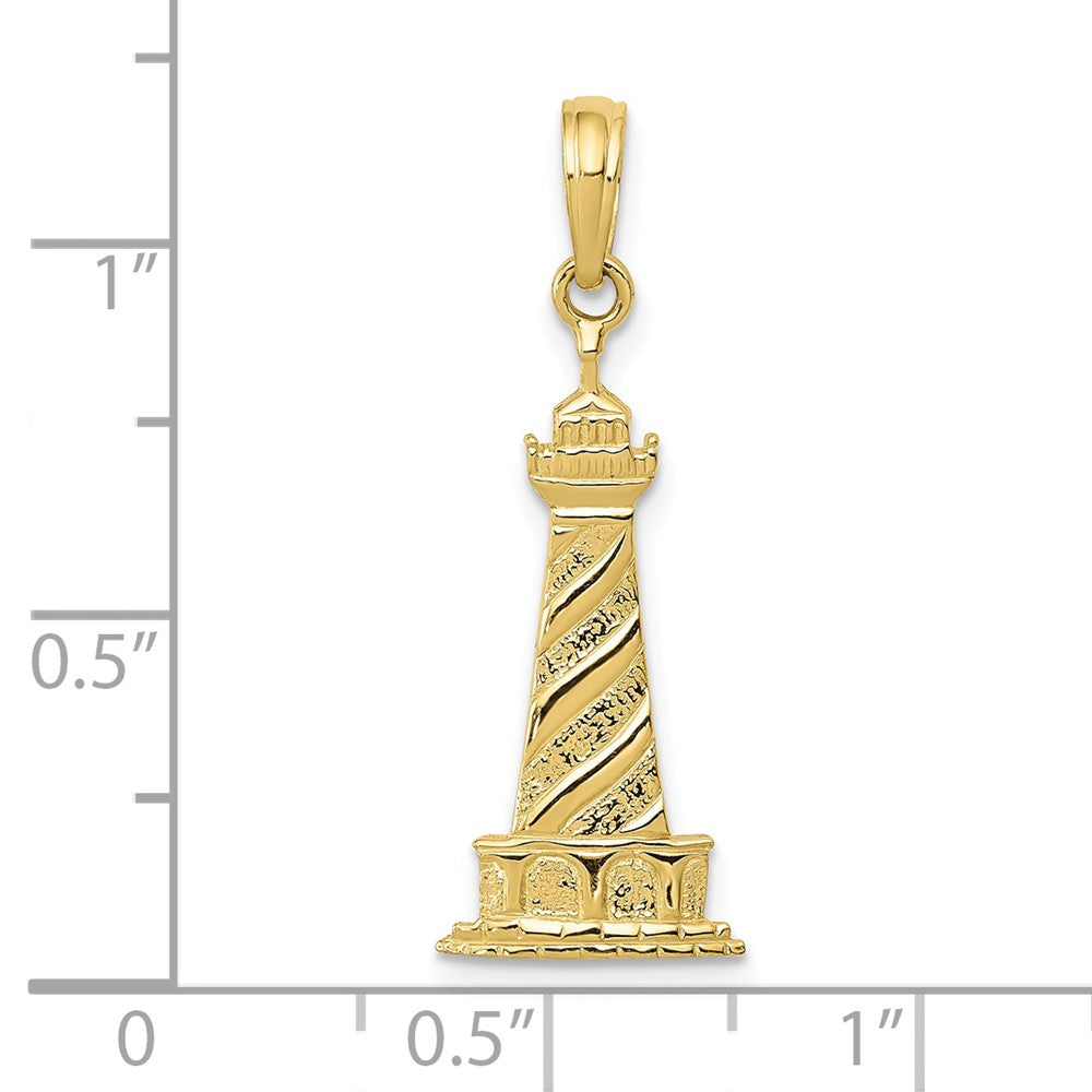Gold Polished Lighthouse Pendants