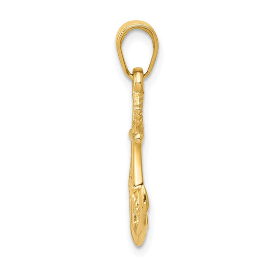 Gold Polished Anchor Pendants