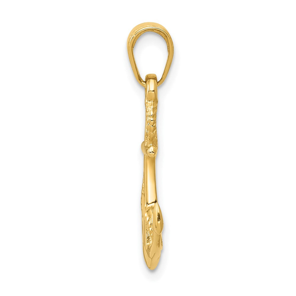 Gold Polished Anchor Pendants
