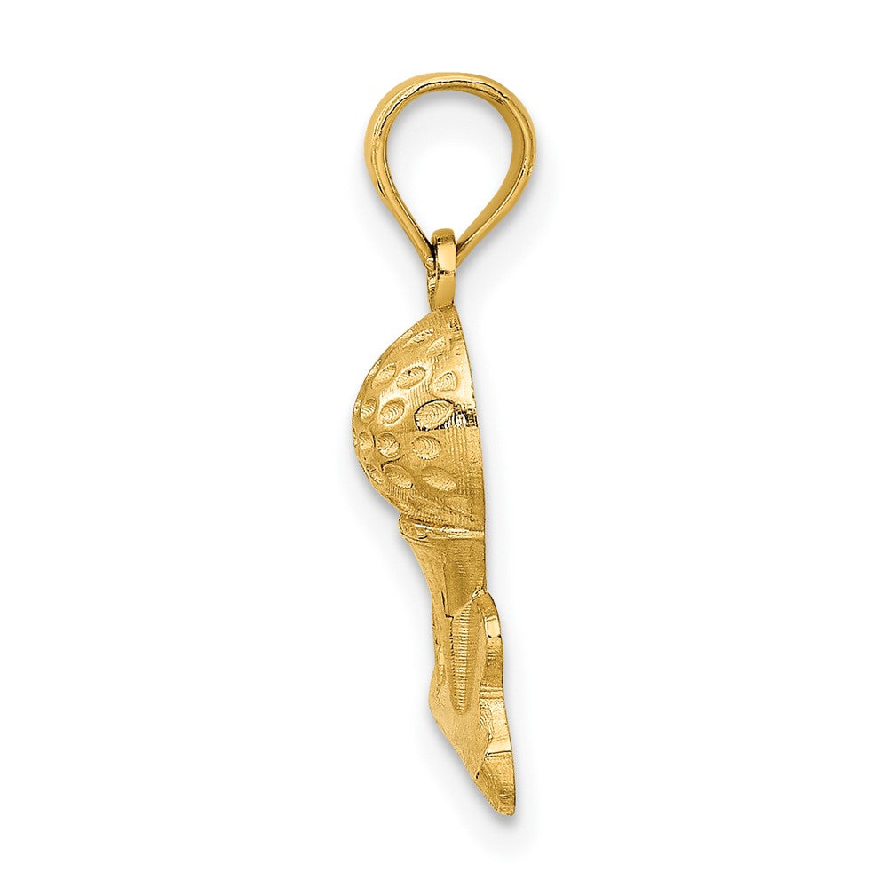 Gold Polished Golf Pendants