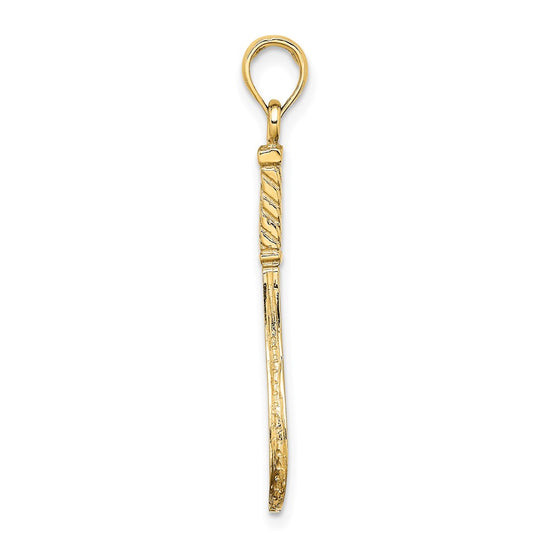 Gold Polished Tennis Pendants
