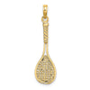 Gold Polished Tennis Pendants