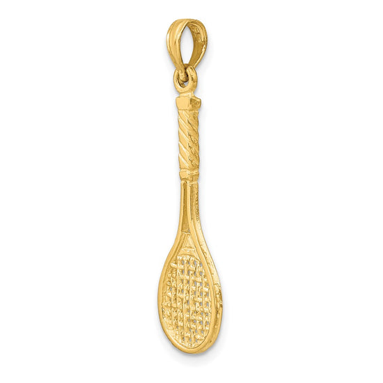 Gold Polished Tennis Pendants