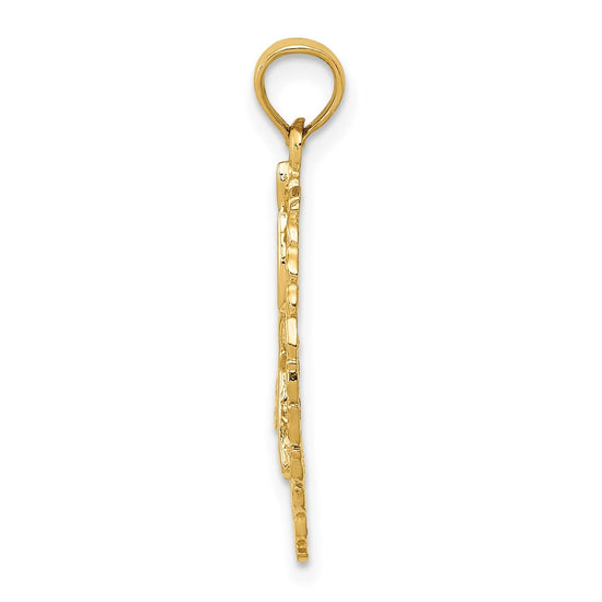 Gold Polished Gymnastics Pendants