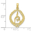 Gold Polished Gymnastics Pendants