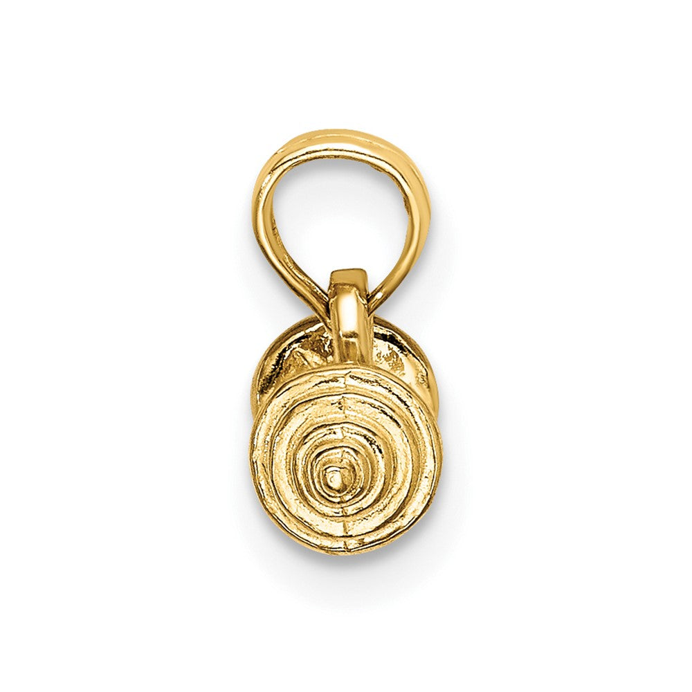 Gold Polished Barbell Pendants