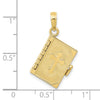 10K  3D Lords Prayer Bible Pendant