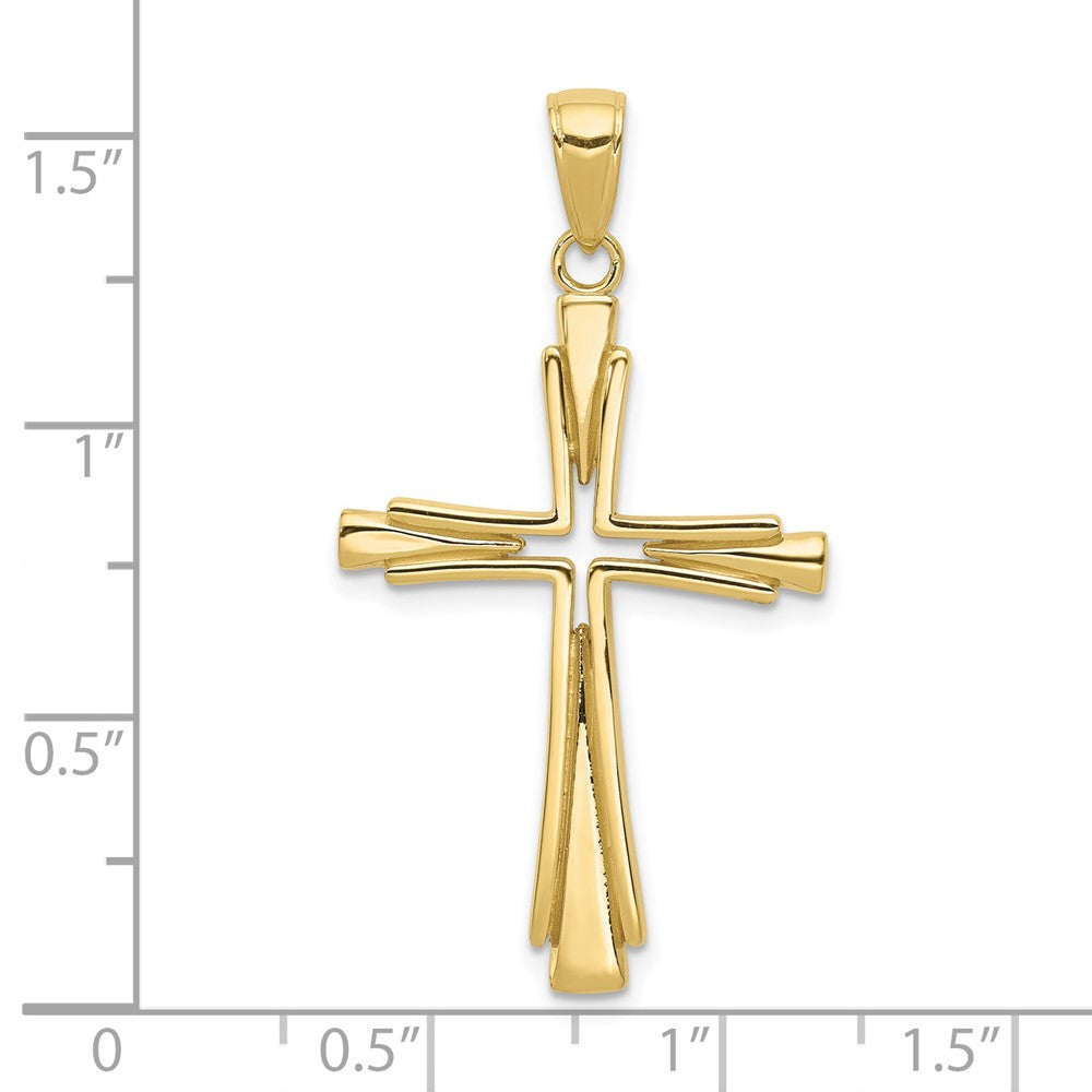 Gold Latin Cross Pendant
