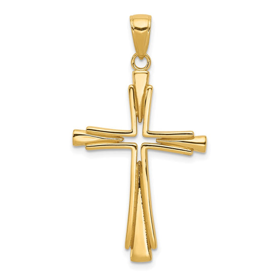Gold Latin Cross Pendant