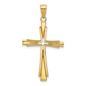 Gold Latin Cross Pendant