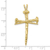 Gold Holy Matrimony Cross Pendant