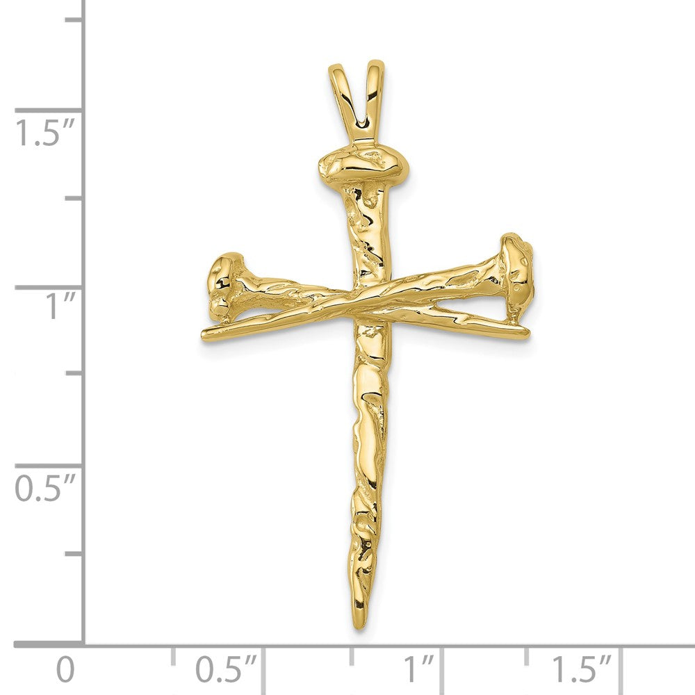Gold Holy Matrimony Cross Pendant