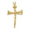 Gold Holy Matrimony Cross Pendant