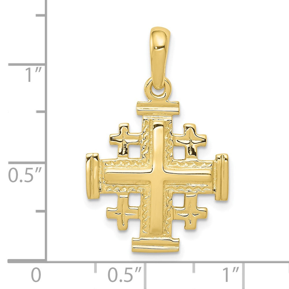 Gold Jerusalem Cross Pendant