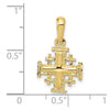 Gold Jerusalem Cross Pendant