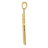 Gold Hollow Latin Cross Pendant