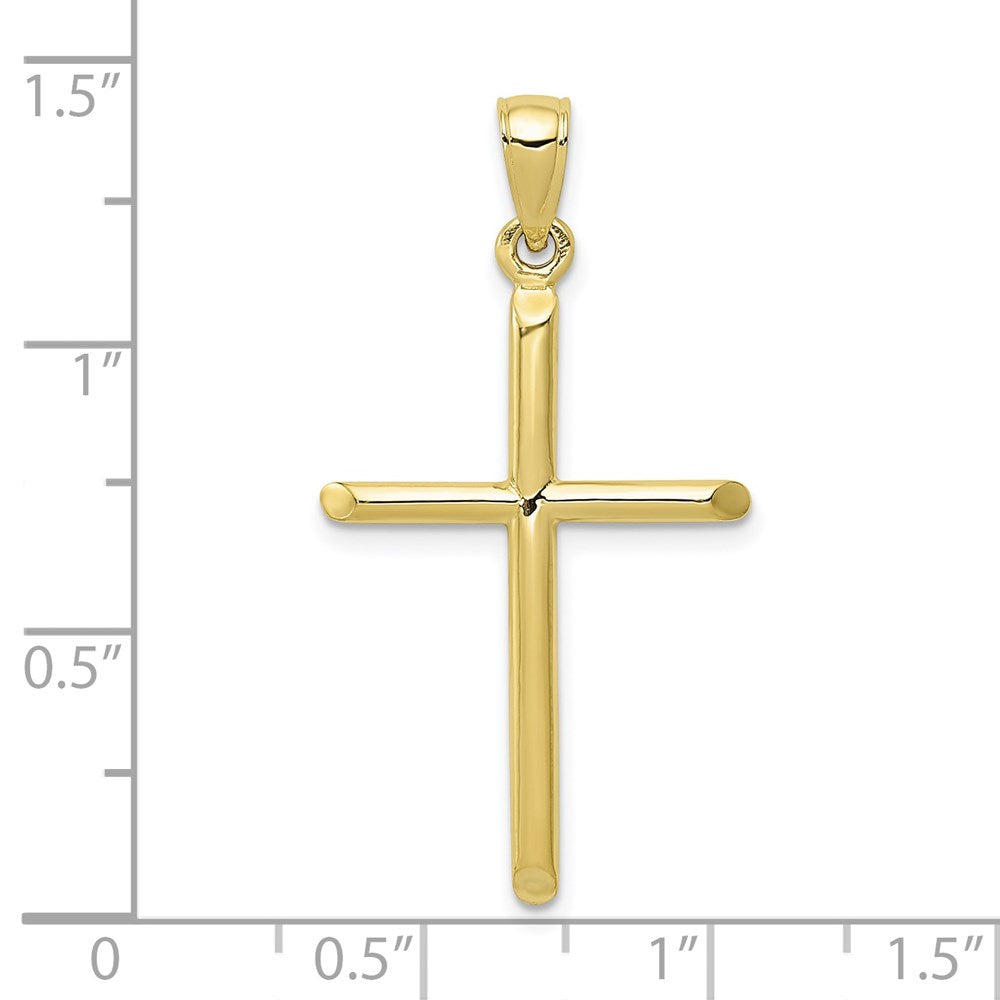 Gold Hollow Latin Cross Pendant