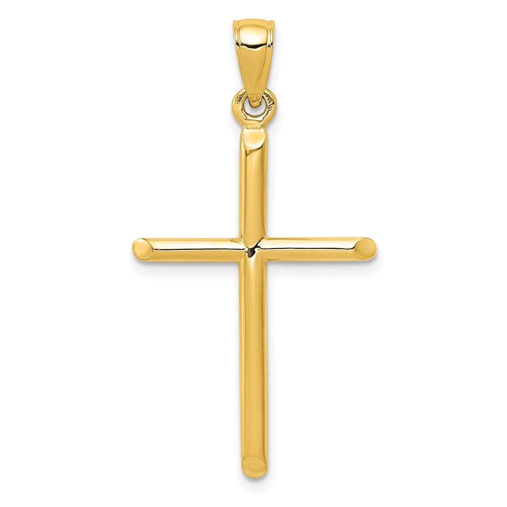Gold Hollow Latin Cross Pendant
