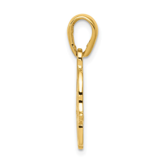 Gold Hamsa with Star of David Pendant