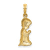 10k Praying Boy Charm