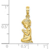 10k Praying Boy Charm