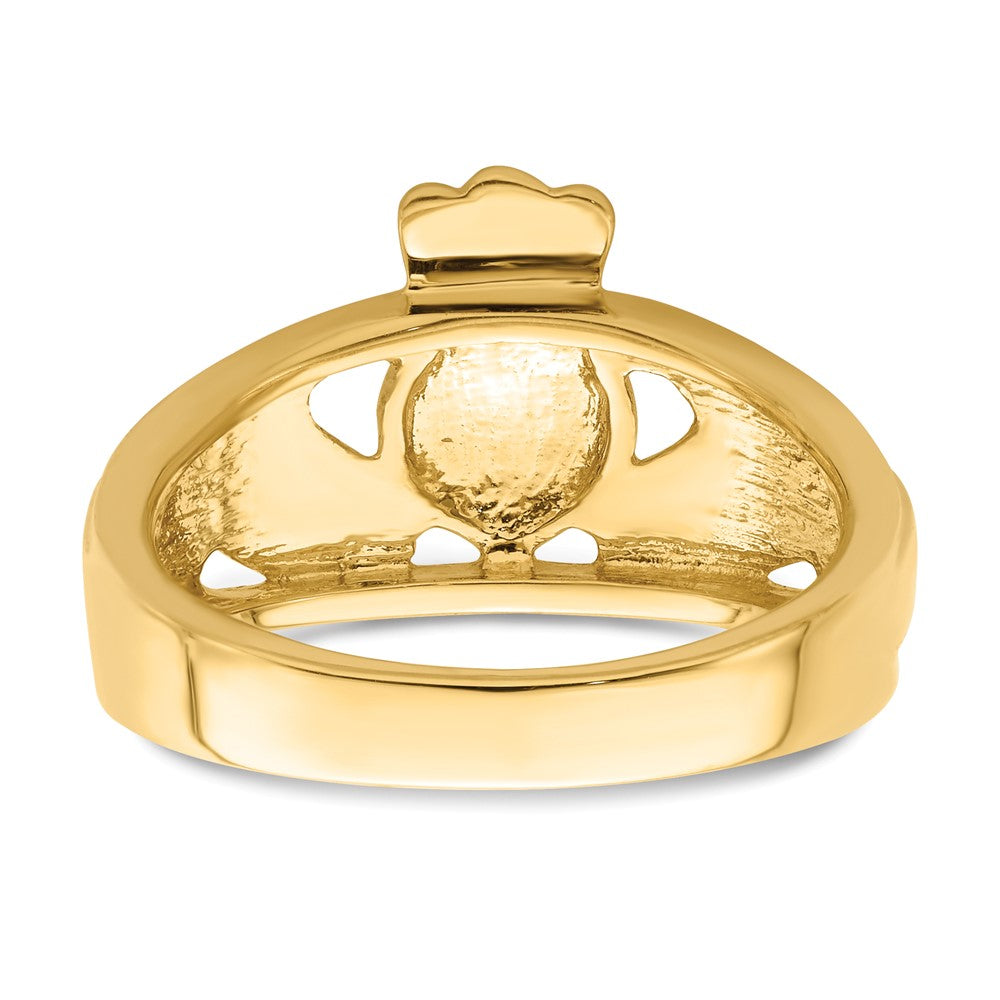 Gold Polished Claddagh Rings