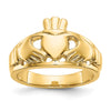 Gold Polished Claddagh Rings