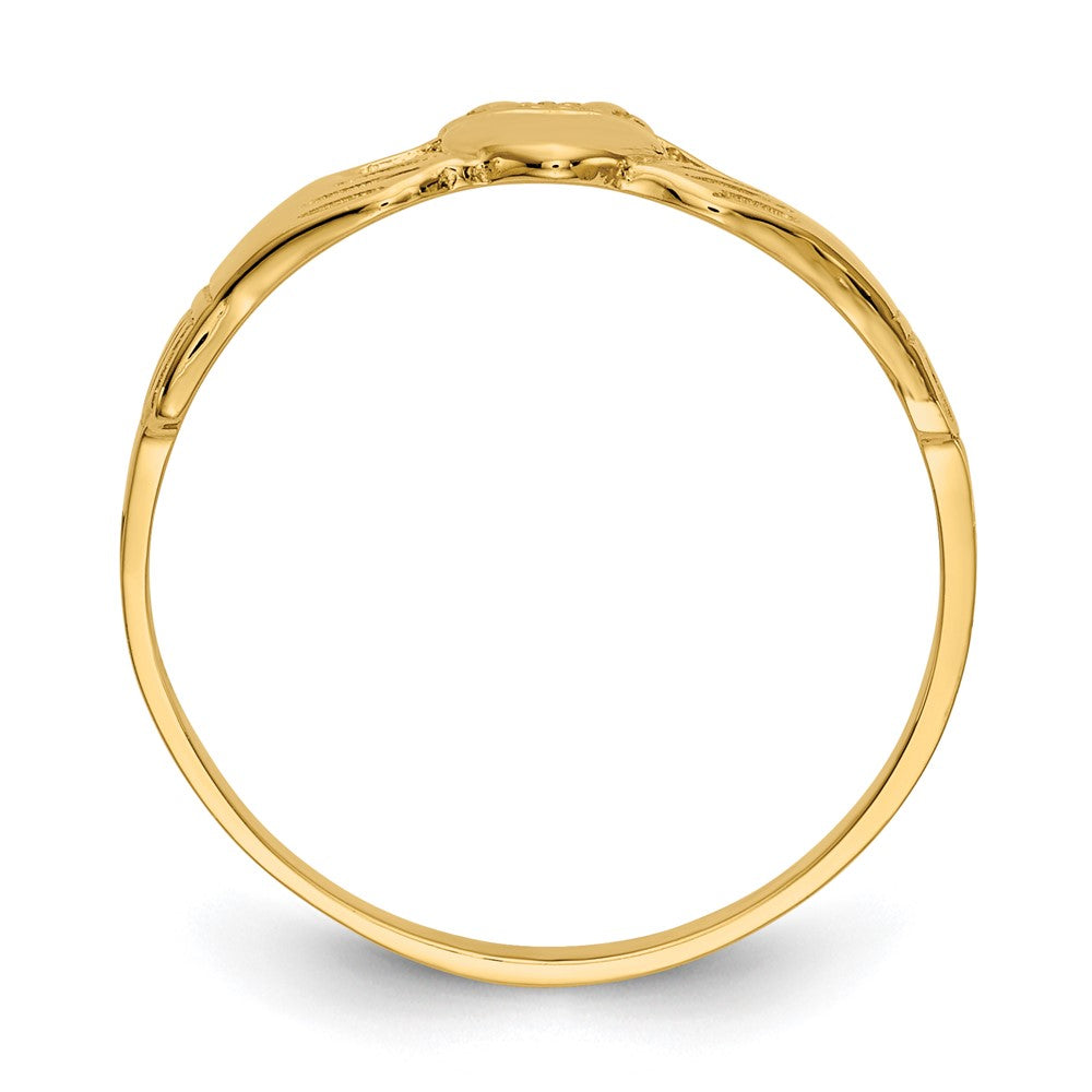 Gold Polished Claddagh Rings