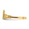 Gold Polished Claddagh Rings