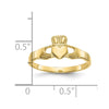 Gold Polished Claddagh Rings
