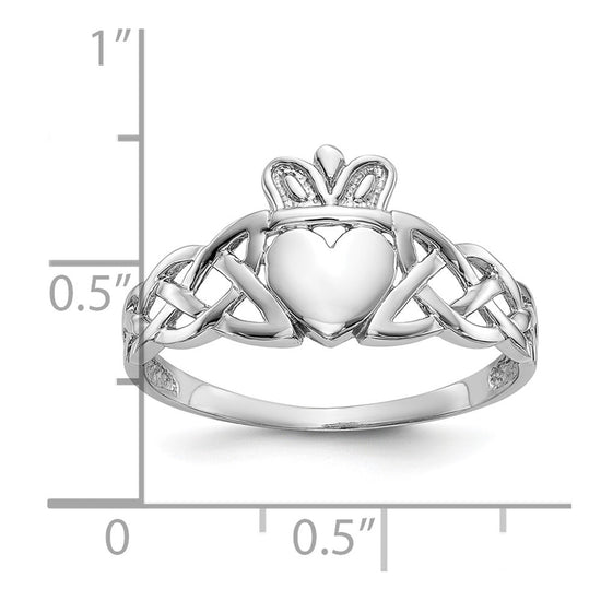 Gold Polished Claddagh Rings