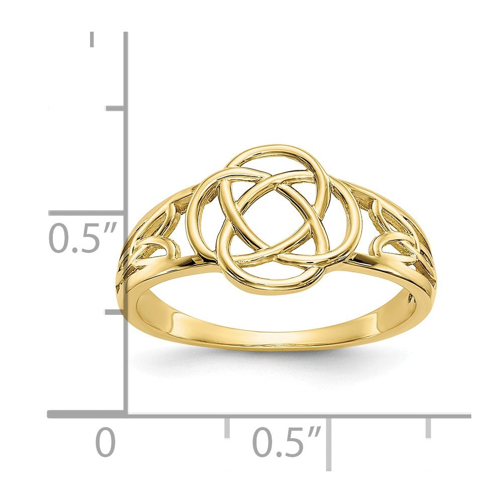 Gold Polished Celtic Knot Rings