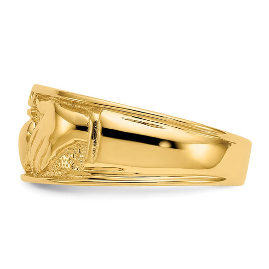 Gold Polished Claddagh Rings