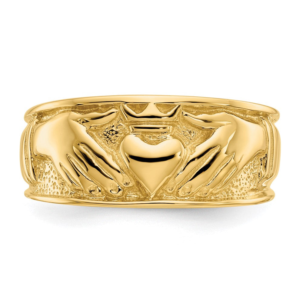 Gold Polished Claddagh Rings
