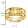 Gold Polished Claddagh Rings