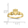 Gold Polished Claddagh Rings
