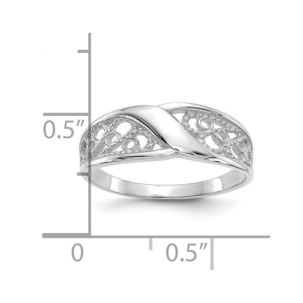 Gold Polished Filigree Rings