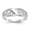Gold Polished Filigree Rings