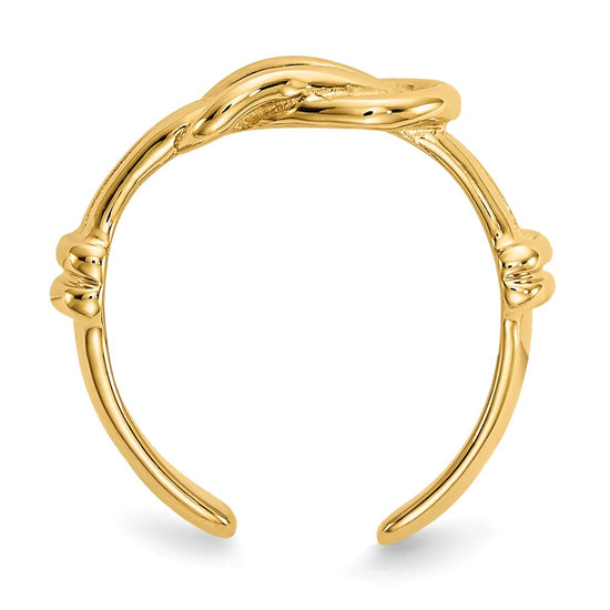 Gold Polished Infinity Toe Rings