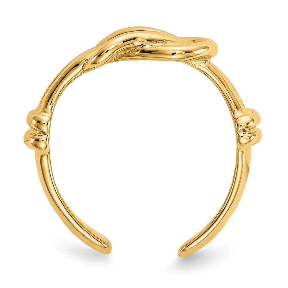 Gold Polished Infinity Toe Rings
