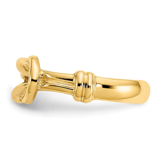 Gold Polished Infinity Toe Rings